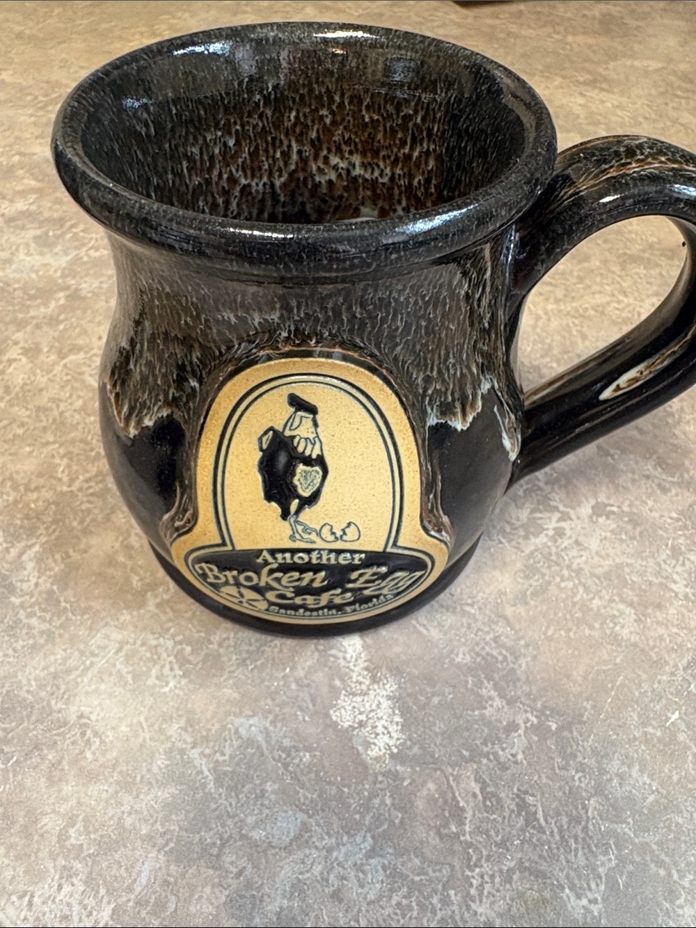 Deneen Pottery Handthrown Mug - Black and Natural Clay 2014 Sandestin, FL